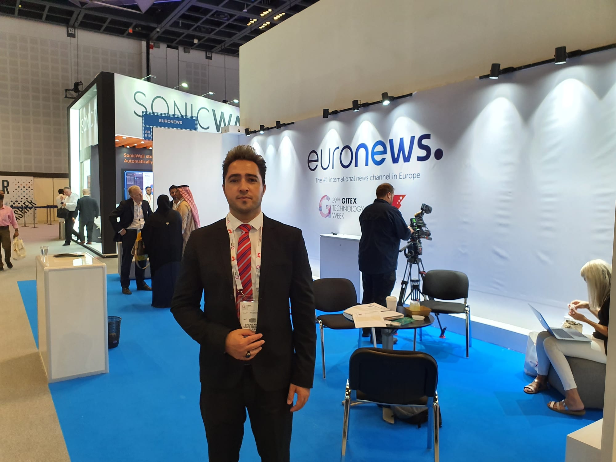 Technology exhibition floor representing GITEX and Canton Fair debuts