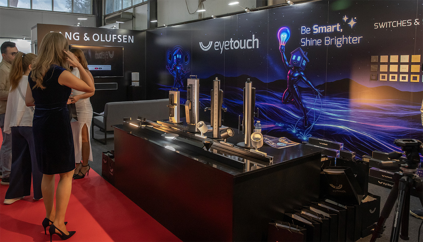 eyetouch new entrance stand at Ideal Home Nicosia